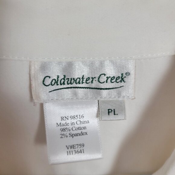 Coldwater Creek Blazer Lightweight Large Petite LP BOHO Casual Chic Coastal EUC - Picture 9 of 11